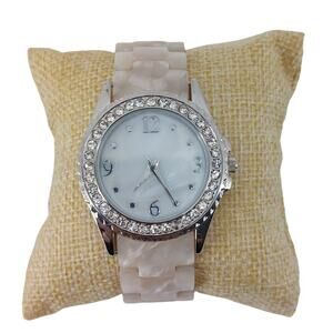 Women's Analog Wristwatch Rhinestone Pearled Plastic